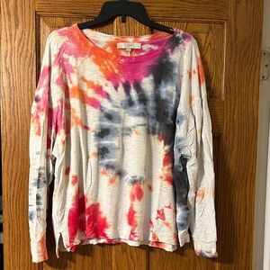 Long Sleeve Tie-Dye Top